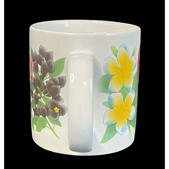 Rare 2000 Aloha Petroleum LTD Commemorative Floral Mug Designed in Hawaii - Picture 5 of 12